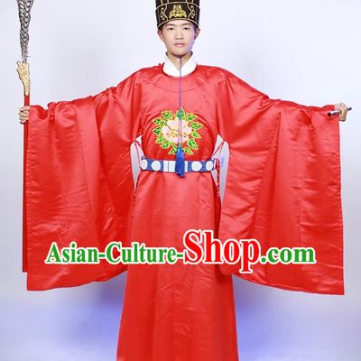 Traditional Hanfu the Ceremony of Confucius Red Robe China Ming Dynasty Official Costume Ancient Scholar Clothing