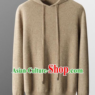 Top Grade Sweater Men Winter Woolen Knitted Sweater Hoodie Jacket