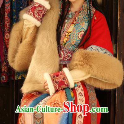 Chinese Ancient Princess  Red Dress Western Regions Ethnic Young Lady Clothing Tang Dynasty Garment Costumes Complete Set