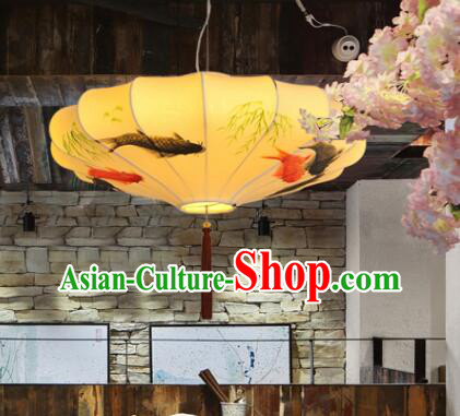 Traditional Hanging Lanern Chinese Palace Lantern Hand Painting Bamboo Fish Ceiling Lanterns Traditional Hanging Lanern Chinese Palace Lantern Hand Painting Bamboo Fish Ceiling Lanterns