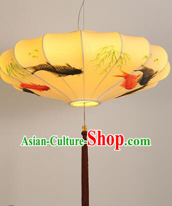 Traditional Hanging Lanern Chinese Palace Lantern Hand Painting Bamboo Fish Ceiling Lanterns Traditional Hanging Lanern Chinese Palace Lantern Hand Painting Bamboo Fish Ceiling Lanterns