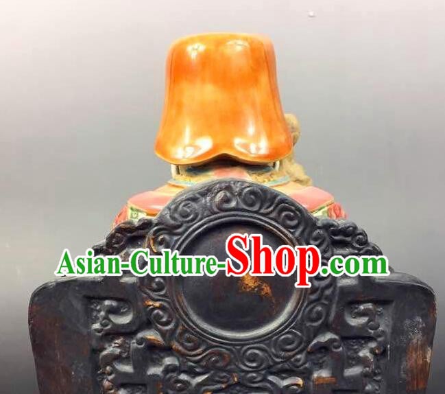 Chinese Shi Wan Ceramics Statue God of Earth Statue Handmade Shiwan Figurine Chinese Shi Wan Ceramics Statue God of Earth Statue Handmade Shiwan Figurine