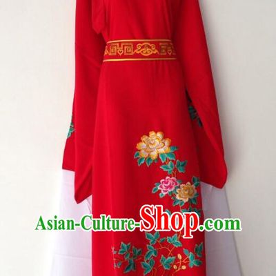 Chinese Ancient Scholar Clothing Beijing Opera Xiaosheng Costume Shaoxing Opera Jia Baoyu Red Robe