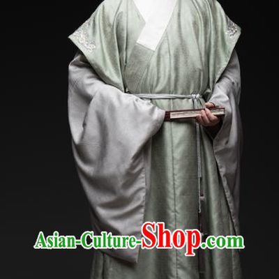 Chinese Ancient Scholar Clothing Ming Dynasty Swordsman Hanfu Traditional Priest Frock Garment Costumes