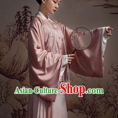 Chinese Ming Dynasty Noble Woman Costumes Traditional Hanfu Dress Ancient Imperial Consort Clothing Complete Set