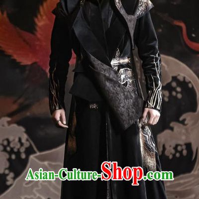 Chinese Ancient Swordsman Clothing TV Series Lord Clothes Love Between Fairy and Devil Dongfang Qing Cang Garment Costumes