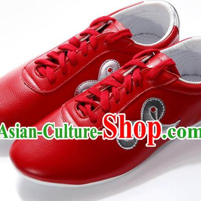 Professional Tai Chi Shoes Chinese Wushu Competition Red Shoes Kung Fu Performance Shoes