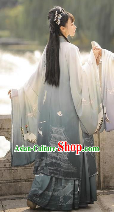Chinese Traditional Hanfu Dresses Wei Dynasty Princess Clothing Ancient Young Beauty Garment Costumes Chinese Traditional Hanfu Dresses Wei Dynasty Princess Clothing Ancient Young Beauty Garment Costumes