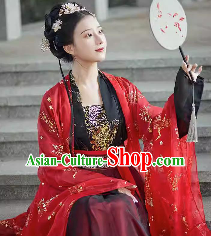 Chinese Tang Dynasty Young Woman Clothing Wedding Hanfu Dresses Ancient Palace Princess Garment Costumes Chinese Tang Dynasty Young Woman Clothing Wedding Hanfu Dresses Ancient Palace Princess Garment Costumes