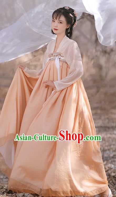 Chinese Tang Dynasty Princess Garment Costumes Hanfu Ruqun Dresses Ancient Young Woman Clothing Chinese Tang Dynasty Princess Garment Costumes Hanfu Ruqun Dresses Ancient Young Woman Clothing