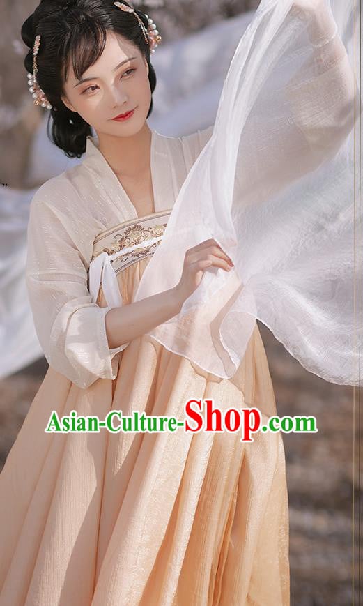 Chinese Tang Dynasty Princess Garment Costumes Hanfu Ruqun Dresses Ancient Young Woman Clothing Chinese Tang Dynasty Princess Garment Costumes Hanfu Ruqun Dresses Ancient Young Woman Clothing