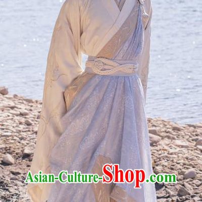 Chinese TV Series Swordsman Clothing The Blood of Youth Wu Xin Apparels Ancient Monk Garment Costumes