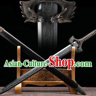 Chinese Qin Dynasty General Sword Handmade Carving Sword Ancient TV Series Sword