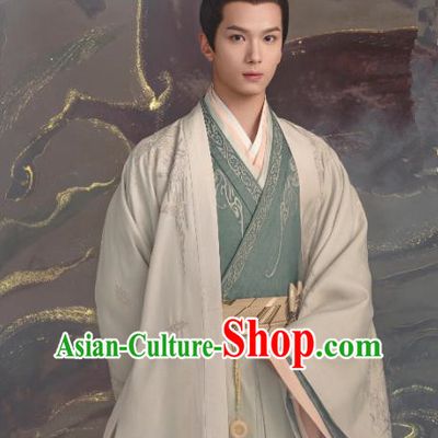 Chinese TV Series Love Like The Galaxy Lou Yao Garments Han Dynasty Historical Costumes Ancient Aristocratic Childe Clothing