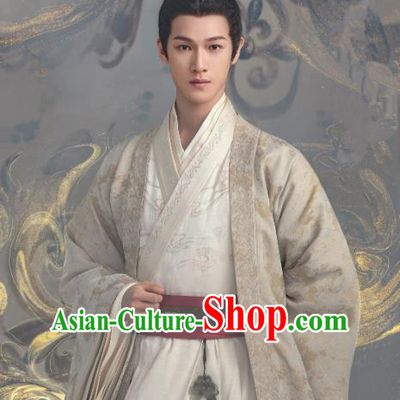Chinese Ancient Aristocratic Childe Clothing TV Series Love Like The Galaxy Yuan Shen Garments Han Dynasty Scholar Historical Costumes