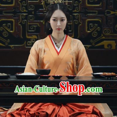 Chinese Ancient Palace Woman Clothing TV Series Love Like The Galaxy Yu Chang Infanta Dress Han Dynasty Princess Garment Costumes