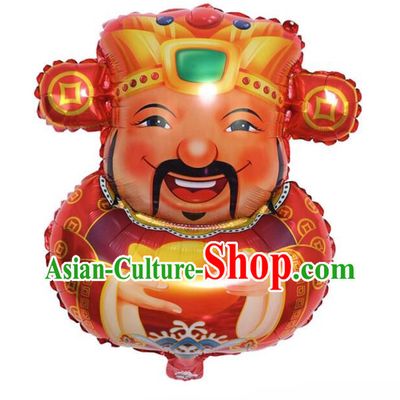 Chinese Opera God of Wealth Balloon New Year Mylar Balloon