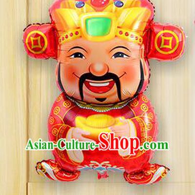Chinese New Year Mylar Balloon Opera God of Wealth Balloon