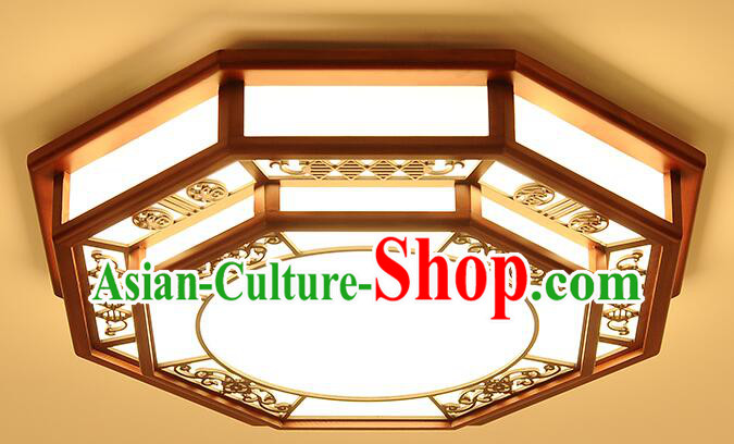 Chinese Handmade Wood Lantern Traditional Ceiling Lamp Eight Diagrams Lantern Chinese Handmade Wood Lantern Traditional Ceiling Lamp Eight Diagrams Lantern