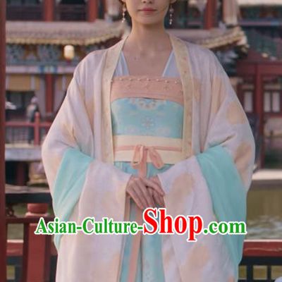 Chinese Song Dynasty Geisha Historical Costumes Ancient Beauty Clothing Drama A Dream of Splendor Zhang Hao Hao Dresses