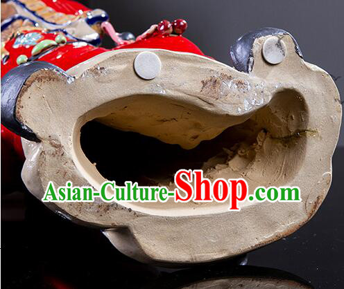 Chinese Ceramics Zhong Kui Statue Bringing Blessings To Hall Hand Made Shi Wan Artistic Chinese Ceramics Zhong Kui Statue Bringing Blessings To Hall Hand Made Shi Wan Artistic