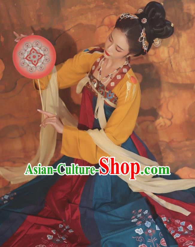 China Hanfu Dress Tang Dynasty Empress Clothing Ancient Court Woman Costumes China Hanfu Dress Tang Dynasty Empress Clothing Ancient Court Woman Costumes