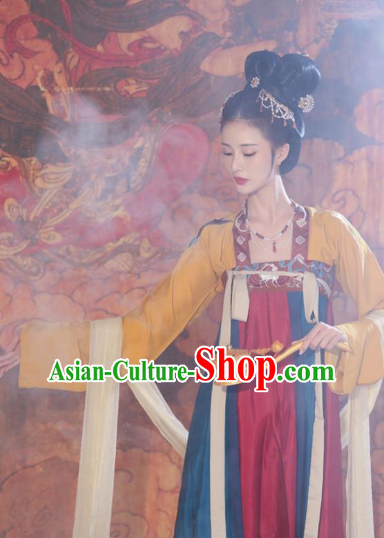 China Hanfu Dress Tang Dynasty Empress Clothing Ancient Court Woman Costumes China Hanfu Dress Tang Dynasty Empress Clothing Ancient Court Woman Costumes