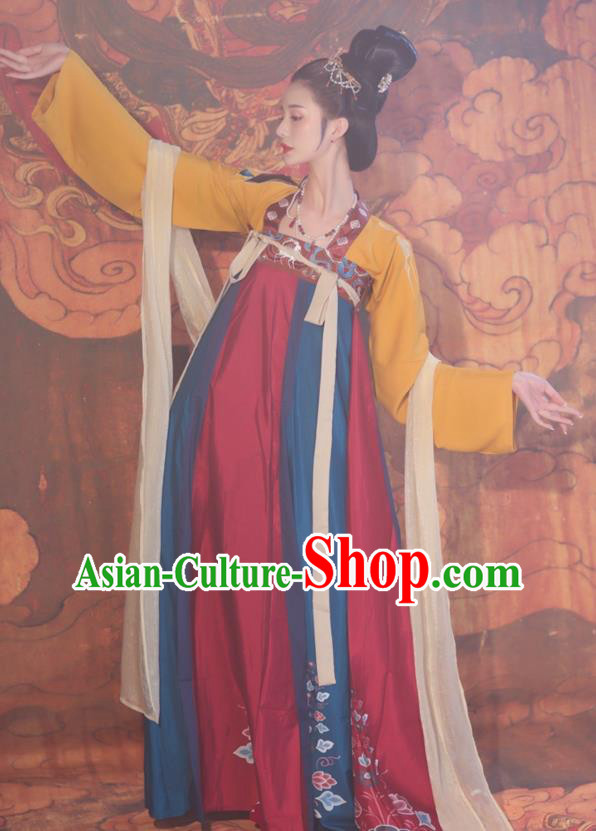 China Hanfu Dress Tang Dynasty Empress Clothing Ancient Court Woman Costumes China Hanfu Dress Tang Dynasty Empress Clothing Ancient Court Woman Costumes