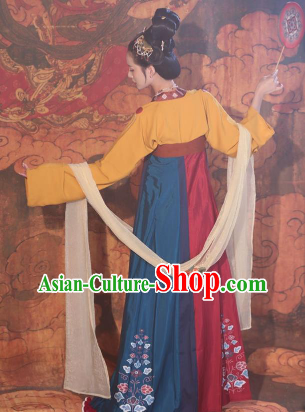 China Hanfu Dress Tang Dynasty Empress Clothing Ancient Court Woman Costumes China Hanfu Dress Tang Dynasty Empress Clothing Ancient Court Woman Costumes