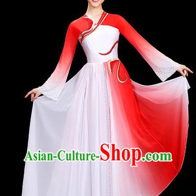 Chinese Yangko Dance Red Outfit Folk Dance Clothing Women Dancing Competition Fashion Fan Dance Show Costume