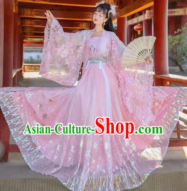 China Ancient Court Princess Clothing Traditional Pink Hanfu Dresses Tang Dynasty Empress Costumes China Ancient Court Princess Clothing Traditional Pink Hanfu Dresses Tang Dynasty Empress Costumes