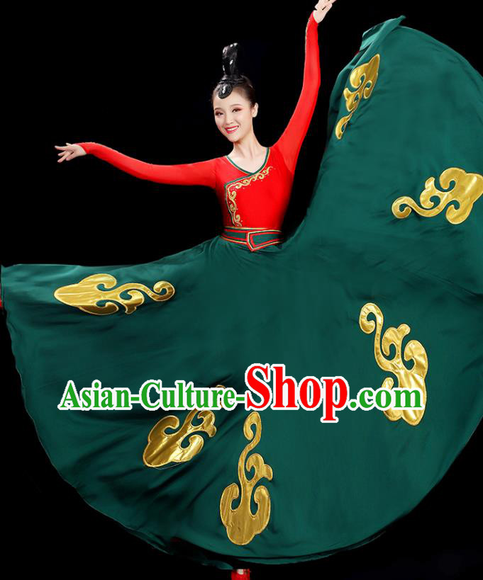 China Classical Dance Dress Women Group Show Costume Opening Dance Clothing China Classical Dance Dress Women Group Show Costume Opening Dance Clothing
