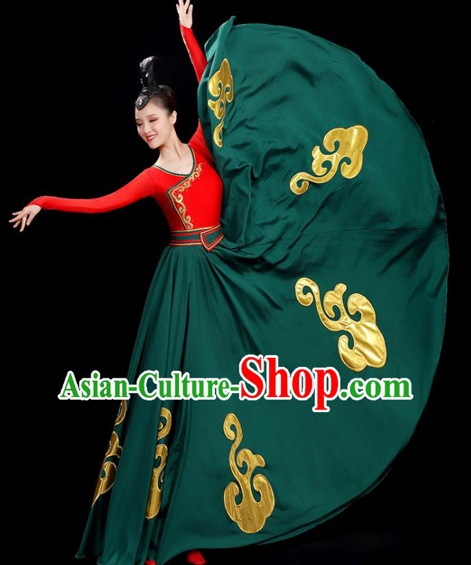 China Classical Dance Dress Women Group Show Costume Opening Dance Clothing China Classical Dance Dress Women Group Show Costume Opening Dance Clothing