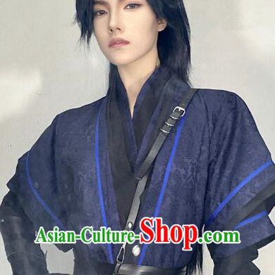 China Ancient Swordsman Clothing Sha Po Lang Gu Yun Garments Young Hero Costume
