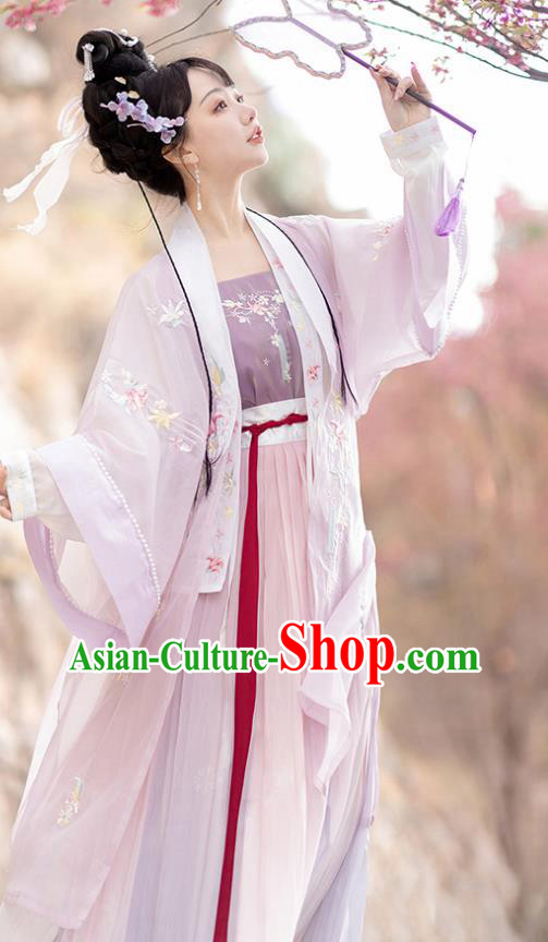 China Ming Dynasty Princess Purple Dresses Ancient Noble Lady Garment Costumes Hanfu Embroidered Clothing China Ming Dynasty Princess Purple Dresses Ancient Noble Lady Garment Costumes Hanfu Embroidered Clothing