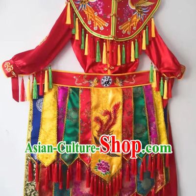China Nuo Opera Immortal Combat Outfit Fiesta Parade Master Embroidered Costumes Folk Dance God Clothing