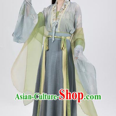 China Traditional Hanfu Dresses Ancient Royal Princess Clothing Jin Dynasty Noble Lady Costumes Complete Set