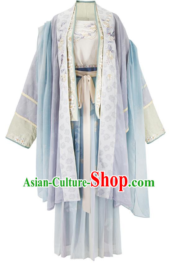 China Song Dynasty Noble Woman Costumes Traditional Embroidered Hanfu Dresses Ancient Royal Princess Clothing China Song Dynasty Noble Woman Costumes Traditional Embroidered Hanfu Dresses Ancient Royal Princess Clothing