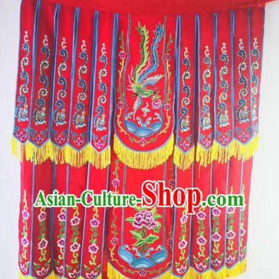 Chinese Witchcraft Performance Costume Folk Dance Embroidered Skirt Sacrifice God Dancing Clothing