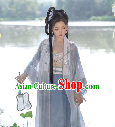 Chinese Song Dynasty Female Costumes Ancient Beizi Skirt Clothing Women Hanfu Set Chinese Song Dynasty Female Costumes Ancient Beizi Skirt Clothing Women Hanfu Set