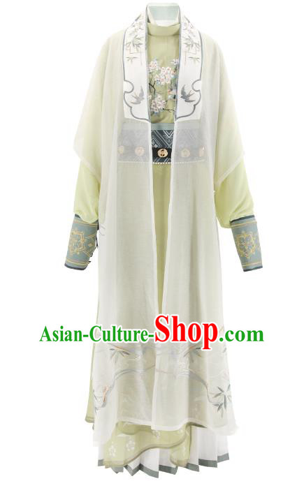 Chinese Male Hanfu Song Dynasty Costumes Ancient Swordsman Green Clothing Chinese Male Hanfu Song Dynasty Costumes Ancient Swordsman Green Clothing