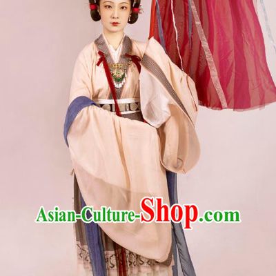 Chinese Ancient Palace Lady Garment Costumes Song Dynasty Court Maid Dresses Traditional Hanfu Complete Set