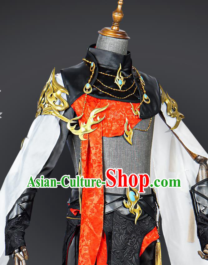 Jian Xia Qing Yuan NPC Clothing Ancient Blade Male Costumes Cosplay Swordsman Clothes Jian Xia Qing Yuan NPC Clothing Ancient Blade Male Costumes Cosplay Swordsman Clothes
