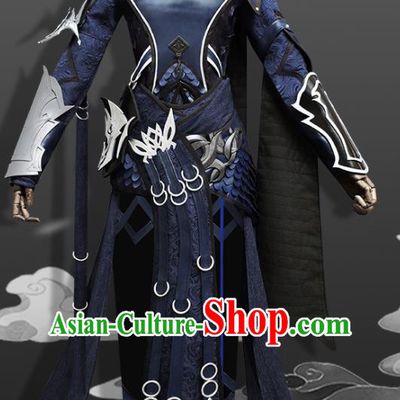 Ancient Swordswoman Costumes Cosplay Female General Garments Jian Xia Qing Yuan NPC Warrior Clothing