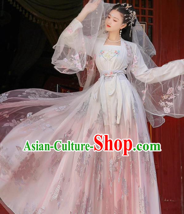 Ancient China Fairy Costumes Song Dynasty Woman Clothing Traditional Hanfu Liu Xian Dress Ancient China Fairy Costumes Song Dynasty Woman Clothing Traditional Hanfu Liu Xian Dress