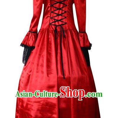 Cosplay European Medieval Noble Court Long Dress For Stage Plays Featuring European And American Retro Style Formal Evening Dresses For Women