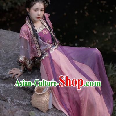 Zixuan Hanfu Women Song Dynasty Short Pair Of Cardigans With Slings And Half Sleeved Vests Twelve Torn Skirts