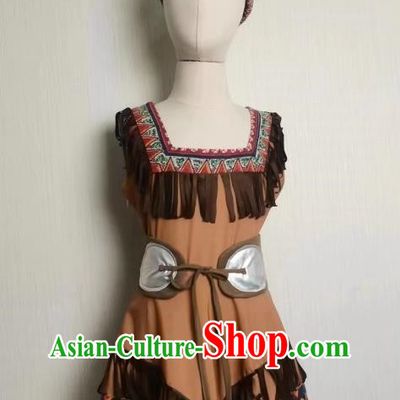 Indian Dance Costumes Tu People Stage Costumes Halloween Costumes Children Costumes