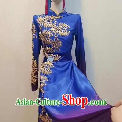 Qiang Nationality Adult Women Costumes Minority Performance Costumes Custom Dance Costumes