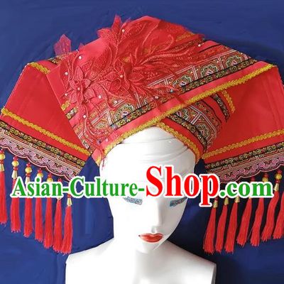 Ethnic Minority Hat Zhuang Women Hat Etiquette Solo Hat